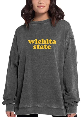 Wichita State Shockers Womens Charcoal Campus Crew Sweatshirt