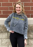Iowa Hawkeyes Womens Charcoal Campus Hooded Sweatshirt