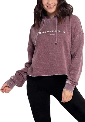 Texas A&M Aggies Womens Red Campus Hooded Sweatshirt