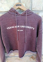 Texas A&M Aggies Womens Red Campus Hooded Sweatshirt