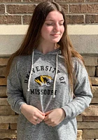 Missouri Tigers Womens Grey Cozy Tunic Hooded Sweatshirt