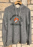 Oklahoma State Cowboys Womens Grey Cozy Tunic Hooded Sweatshirt