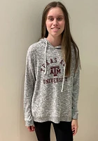 Texas A&M Aggies Womens Grey Cozy Tunic Hooded Sweatshirt