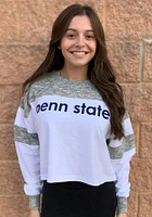 Penn State Nittany Lions Womens White Cozy Colorblock LS Tee