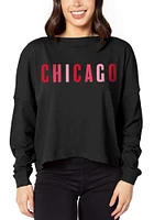 Chicago Womens Black X LS Tee