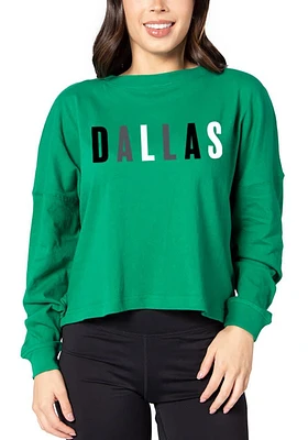 Dallas Ft Worth Womens Green X LS Tee