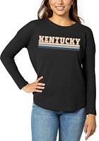 Kentucky Womens Black Modern LS Tee