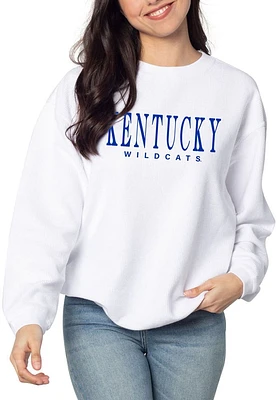 Kentucky Wildcats Womens Corded Crew Sweatshirt