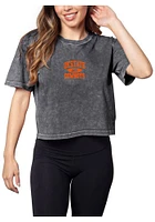 Oklahoma State Cowboys Womens Black Short and Sweet Sleeve T-Shirt