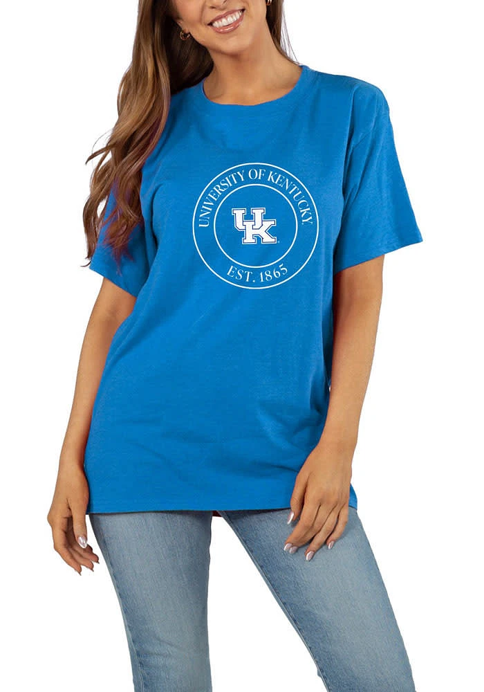 Kentucky Wildcats Womens Blue Effortless Short Sleeve T-Shirt