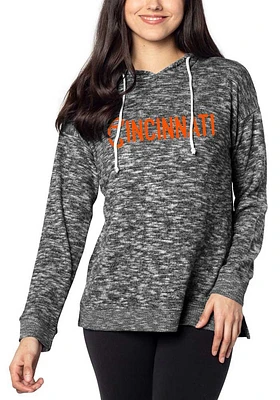 Cincinnati Womens Black Graphic Hooded Sweatshirt