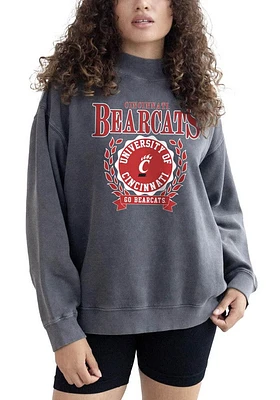 Cincinnati Bearcats Womens Black Nantucket Crew Sweatshirt