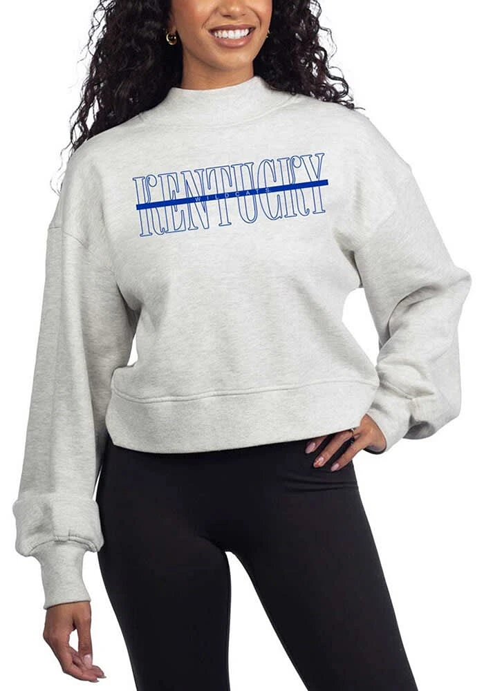 Kentucky Wildcats Womens Grey Hailey Crew Sweatshirt