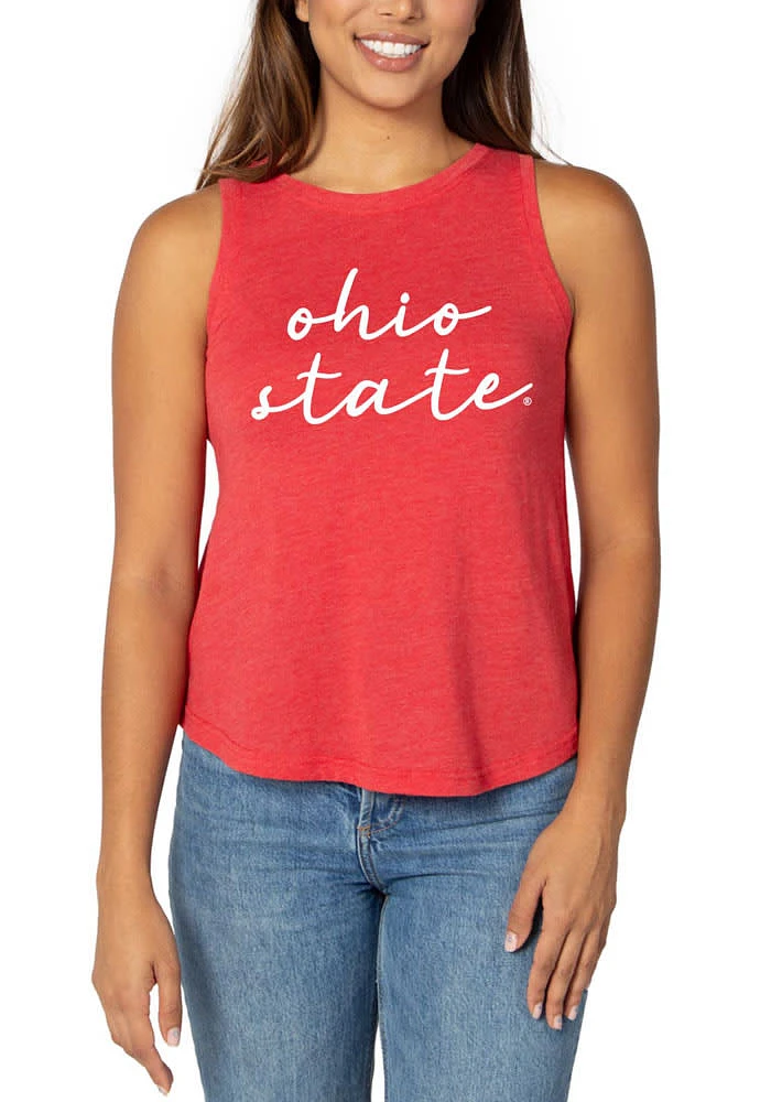 Ohio State Buckeyes Womens Red Swing Tank Top