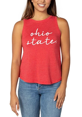 Ohio State Buckeyes Womens Red Swing Tank Top