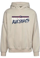 Levelwear Columbus Blue Jackets Mens Tan Contact Etched Long Sleeve Hoodie