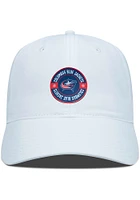 Levelwear Columbus Blue Jackets Crest Poly Accuracy Adjustable Hat - White