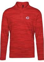 Levelwear Cincinnati Reds Mens Red Gear Long Sleeve Qtr Zip Pullover