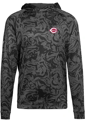 Levelwear Cincinnati Reds Mens Grey Highlite Long Sleeve Hoodie