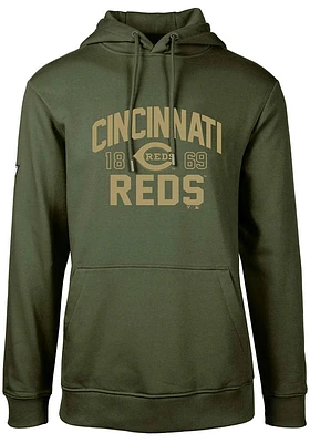 Levelwear Cincinnati Reds Mens Podium Long Sleeve Hoodie