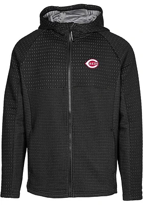 Levelwear Cincinnati Reds Mens Black Durham Medium Weight Jacket