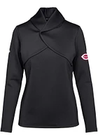 Levelwear Cincinnati Reds Womens Black Juliet Crew Sweatshirt