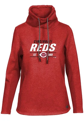 Levelwear Cincinnati Reds Womens Red Loop Vintage Long Sleeve Pullover