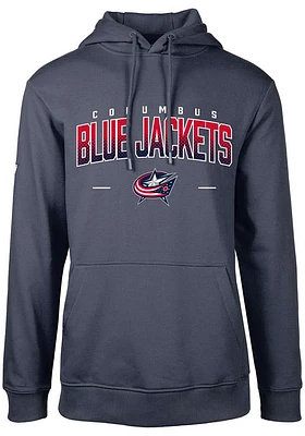 Levelwear Columbus Blue Jackets Mens Navy Podium Doubleheader Long Sleeve Hoodie