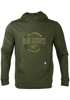 Levelwear Columbus Blue Jackets Mens Green Thrive Long Sleeve Hoodie