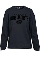 Levelwear Columbus Blue Jackets Womens Black Desert Fiona Crew Sweatshirt