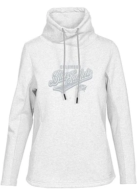 Levelwear Columbus Blue Jackets Womens White Verve Loop Long Sleeve Pullover