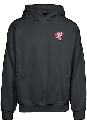 Levelwear Cincinnati Reds Mens Black Contact Cooperstown Long Sleeve Hoodie