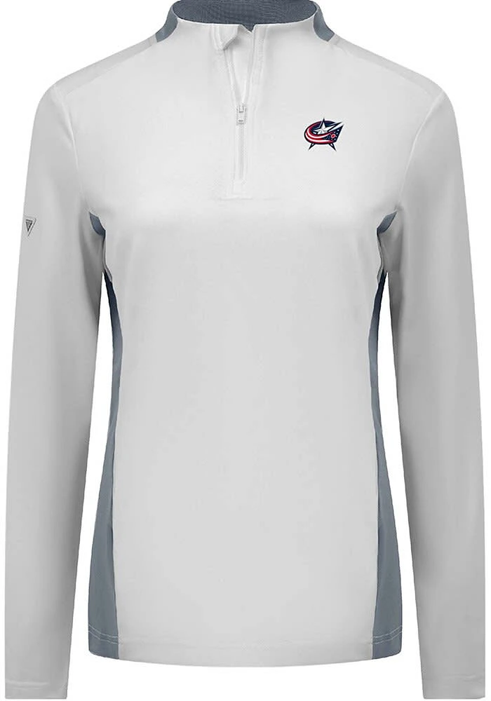 Levelwear Columbus Womens White Moxie 1/4 Zip Pullover