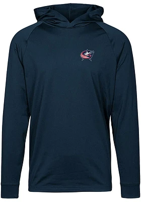 Levelwear Columbus Blue Jackets Mens Navy Dimension Long Sleeve Hoodie