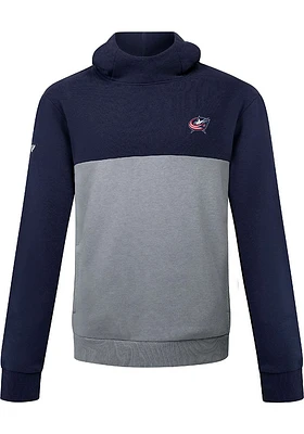 Levelwear Columbus Blue Jackets Mens Navy Bracket Scribble Long Sleeve Hoodie