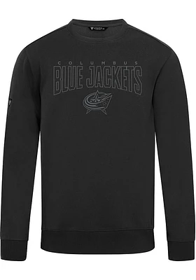 Levelwear Columbus Blue Jackets Mens Black Zane Darkmoon Long Sleeve Crew Sweatshirt