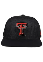 Hooey Texas Tech Red Raiders Black 5-Panel Logo Trucker Mens Snapback Hat