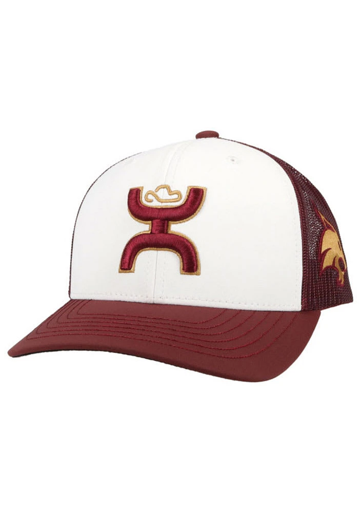 Hooey Texas State Bobcats 2T Hooey Man Trucker Adjustable Hat - White