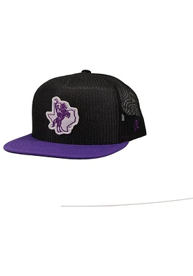 Hooey Tarleton State Texans 5-Panel Logo Trucker Adjustable Hat - Black