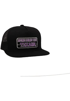 Hooey Tarleton State Texans 5-Panel Plate Adjustable Hat - Black