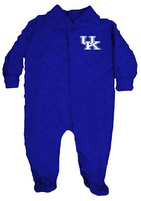 Kentucky Wildcats Baby Blue Cuddle Bubble Loungewear One Piece Pajamas