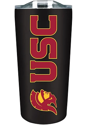 Black USC Trojans 18oz Soft Touch Stainless Tumbler