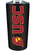 Black USC Trojans 18oz Soft Touch Stainless Tumbler
