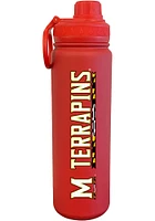 Red Maryland Terrapins 24oz Stainless Steel Water Bottle