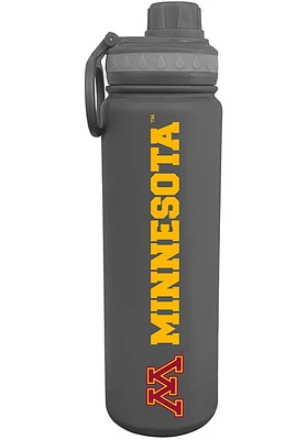 Grey Minnesota Golden Gophers 24oz Stainless Steel Water Bottle