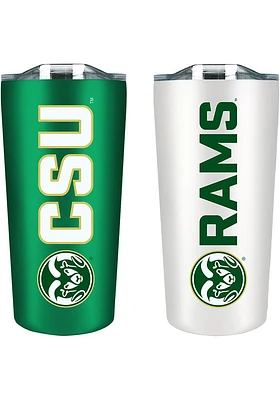 Colorado State Rams Set of 2 18oz Soft Touch Stainless Tumbler - Green