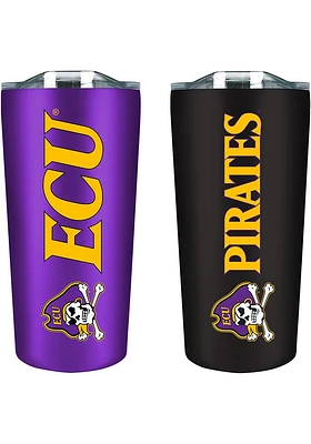 East Carolina Pirates Set of 2 18oz Soft Touch Stainless Tumbler - Purple