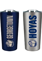 Georgetown Hoyas Set of 2 18oz Soft Touch Stainless Tumbler - Navy Blue