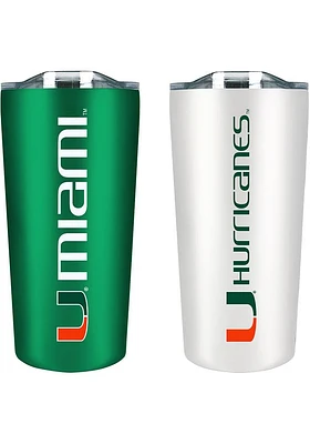 Miami Hurricanes Set of 2 18oz Soft Touch Stainless Tumbler