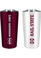 Mississippi State Bulldogs Set of 2 18oz Soft Touch Stainless Tumbler - Burgundy